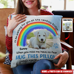 I'll Be Waiting For You - Personalized Photo Pillow