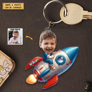 Funny Jobs - Gift For Loved One, Children, Grandkids - Personalized Custom Photo Keychain