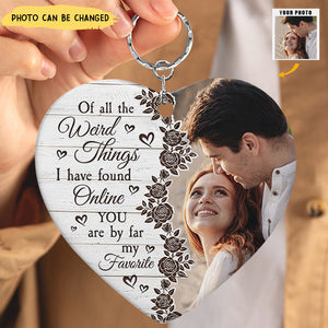 You Are By Far My Favorite - Personalized Photo Keychain