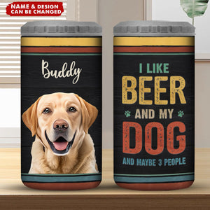 Custom Photo Dog Solves Most Of My Problems - Dog Personalized Can Cooler