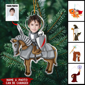 Custom Face For Kids Fantasy World - Personalized Acrylic Photo Ornament