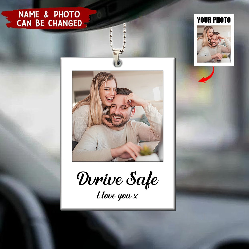 Gift For Couples, Husband, Wife, Friends - Personalized Car Photo Ornament