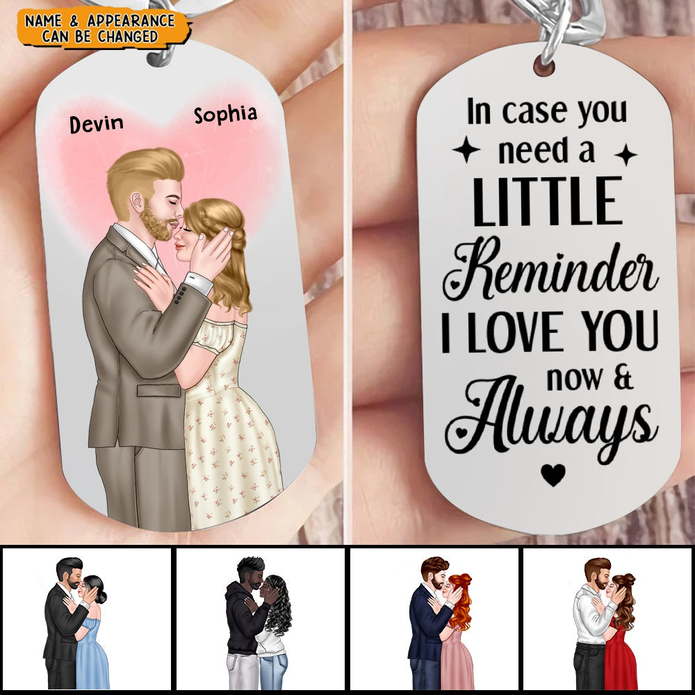 In Case You Need A Little Reminder, Couple Gifts -  Personalized Keychain