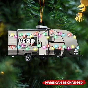 Personalized Camper Ornament , RV Camping Ornament, Happy Gifts for Camping Lovers