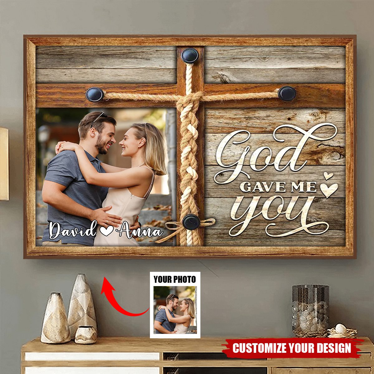 Personalized Couple Photo Gift Best Wedding Anniversary Poster