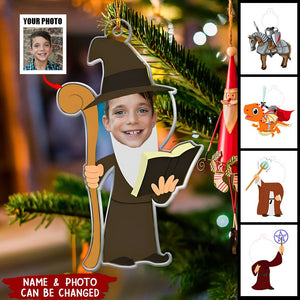 Custom Face For Kids Fantasy World - Personalized Acrylic Photo Ornament