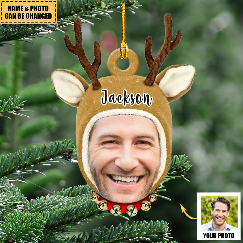 Christmas Gift Ornament - Personalized Photo Cute Deer For Kid