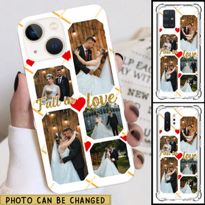 Personalized Space Phone Case Custom Photo Love Couple