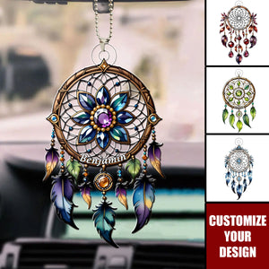 Zodiac Birthstone Dreamcatcher - Personalized Acrylic Ornament