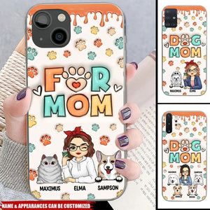 My Heart Is Filled With Paw Prints - Dog & Cat Personalized 3D Inflated Effect Printed Phone Case