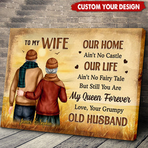 You Are My Queen Forever - Couple Personalized Poster - Gift For Husband Wife, Anniversary