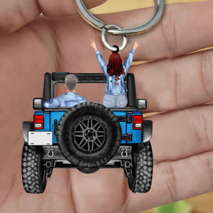 Travelling Couple - Personalized Keychain