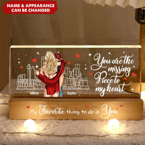 You Are The Missing Piece To My Heart - Personalized LED Night Light