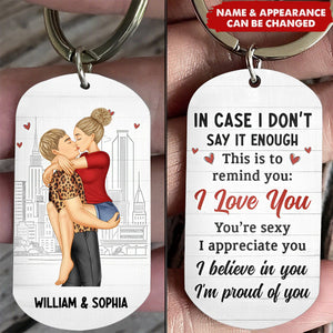 In Case I Don't Say It Enough Couple - Personalized Stainless Steel Keychain