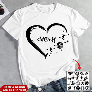 Grandma Heart - Personalized T-Shirt - Birthday, Loving, Funny Gift for Grandma, Nana, Mom