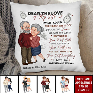 I Wish I Could Turn Back The Clock - Gift For Couples - Personalized Pillow