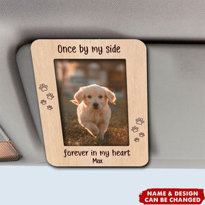 Pet Loss Personalized Picture Frame - Custom Photo Car Visor Clip