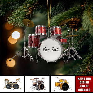 Drums Styles Colorful Drums Personalized Ornament - Gift For Drummer