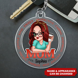 Mom Loving Personalized Acrylic Keychain