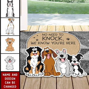 Visitors Must Be Approved By The Dogs - Personalized Doormat