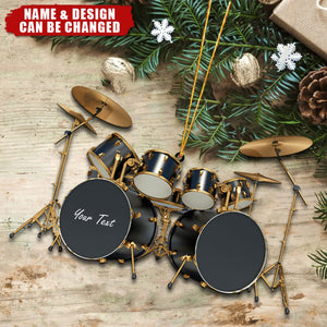 Drums Styles Colorful Drums Personalized Ornament - Gift For Drummer