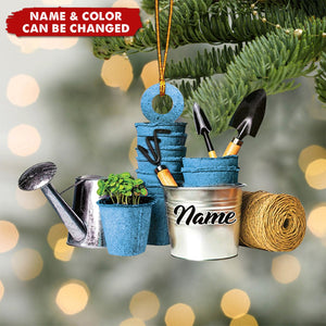 Personalized Garden Tool Ornament for Christmas Tree