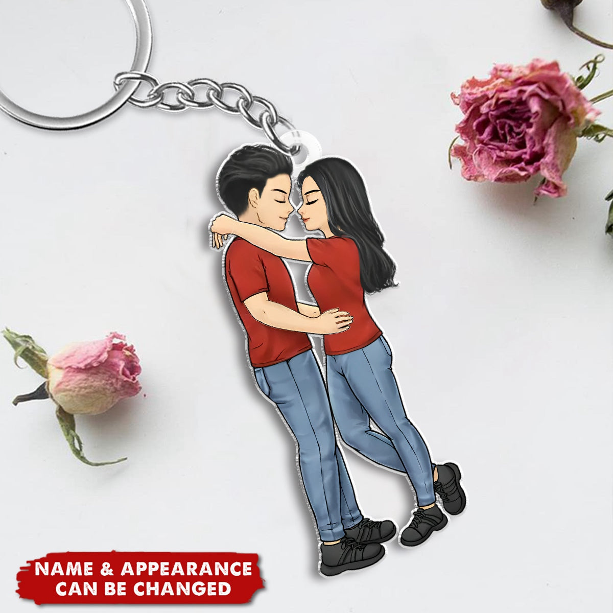 Every Day With You Is The Best Day Of My Life - Couple Personalized Custom Acrylic Keychain