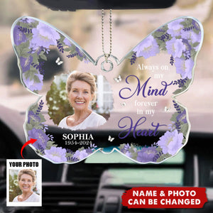 Custom Photo I Am Always With You - Memorial Personalized Custom Car Ornament - Sympathy Gift For Family Members