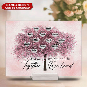 Together We Make A Family - Personalized Acrylic Plaque - Birthday, Decoration Gift For Family Members