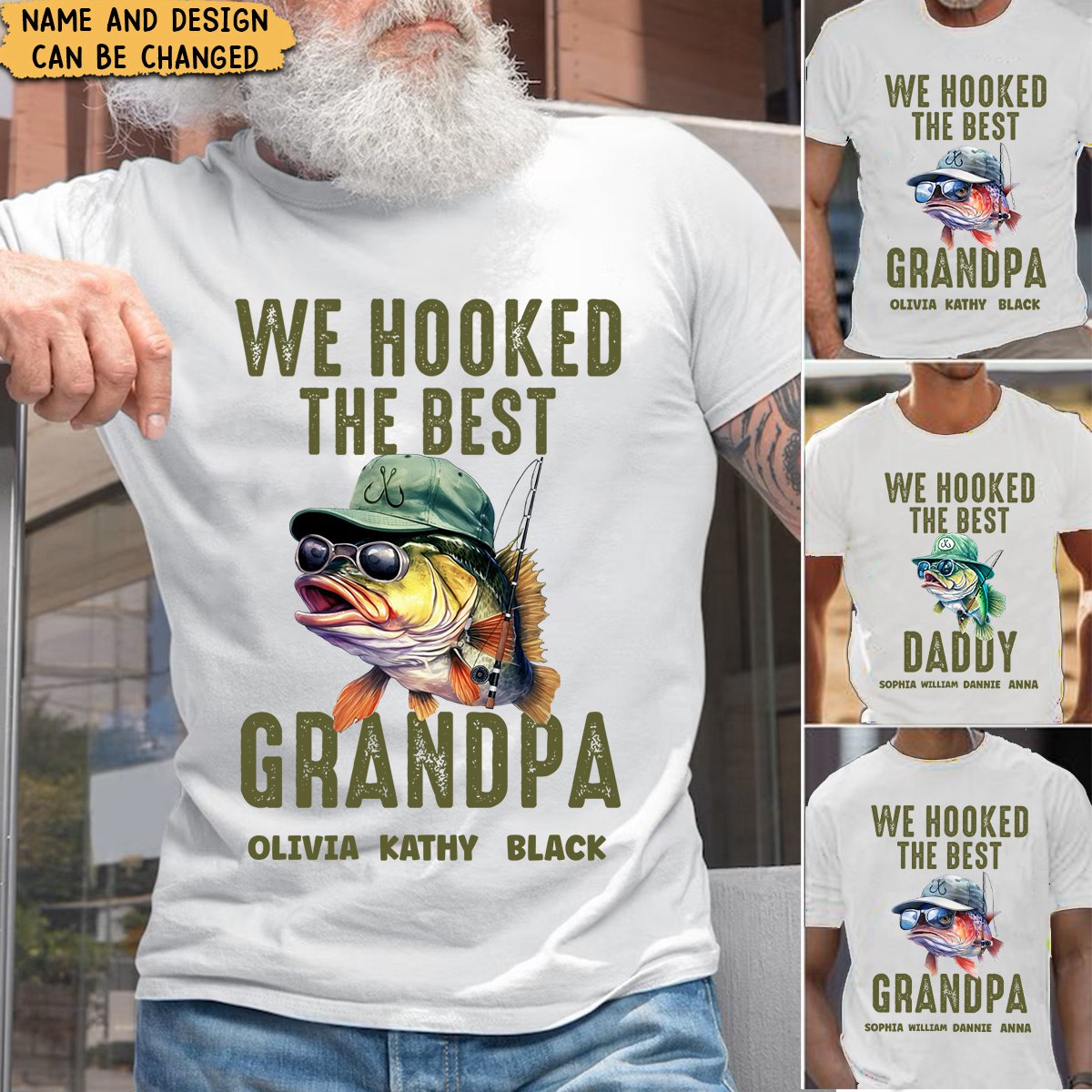 We Hooked The Best Dad, Grandpa, Papa - Personalized Shirt