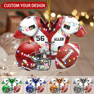 American Football Personalized Ornament, Gift For Football Lovers