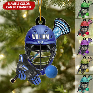 Lacrosse Set Personalized Christmas Ornament, Gift For for Lacrosse Team Member