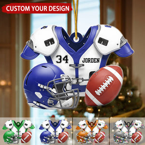 American Football Personalized Ornament, Gift For Football Lovers