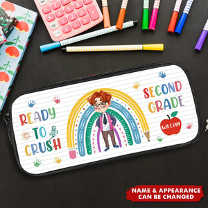 Ready To Crush First Grade Gift For Kids - Personalized Pencil Case