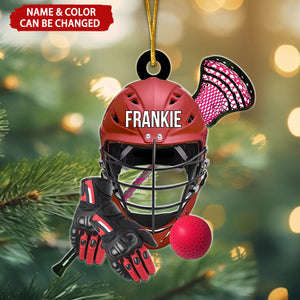 Lacrosse Set Personalized Christmas Ornament, Gift For for Lacrosse Team Member