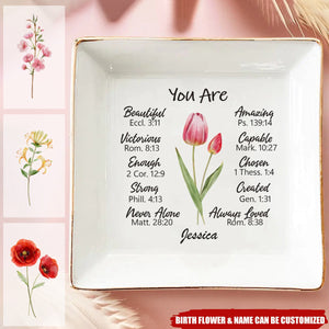 A Friend Is Like A Flower - Bestie Personalized Custom Jewelry Dish