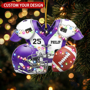 American Football Personalized Ornament, Gift For Football Lovers