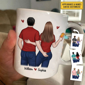 I Promise To Always Be By Your Side - Couple Personalized Custom Mug - Gift For Husband Wife, Anniversary