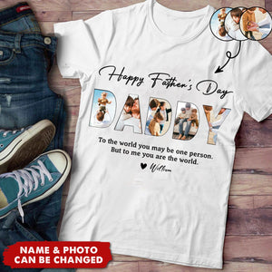 Upload Photo Happy Father's Day, Family Shirt