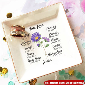 A Friend Is Like A Flower - Bestie Personalized Custom Jewelry Dish