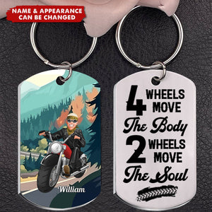 A Gift For Motorcycle Riders - Personalized Gifts For Biker Keychain