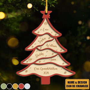 Family Christmas - Our Family / Grand Children Christmas Ornament, Personalized Family Ornament