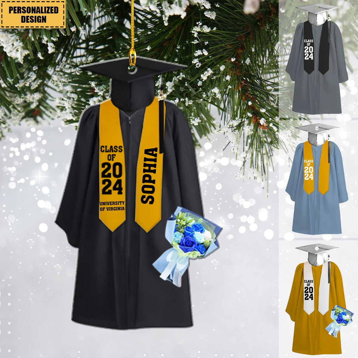 Personalized Gifts For Fresh Graduate Christmas Ornament