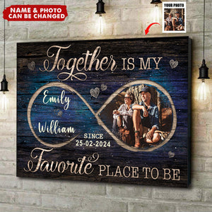 Custom Photo I Still Totally Want You To The End - Couple Personalized Horizontal Poster