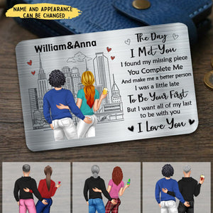 I Love You The Most - Unique Birthday Gifts, Wedding Anniversary, For Him, Husband - Personalized Stainless Steel Card