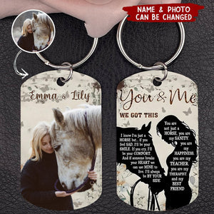 Personalized Memorial Horse Stainless Steel Keychain - Memorial Gift Idea For Horse Lover - Not Just A Horse