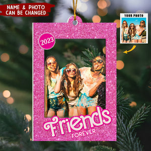 The Doll Box - Custom Photo - Besties Forever - Fab Christmas Gifts For Her - Personalized Acrylic Ornament