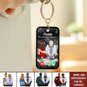 The Call I Wish I Could Take Memorial Keepsake Personalized Acrylic Keychain