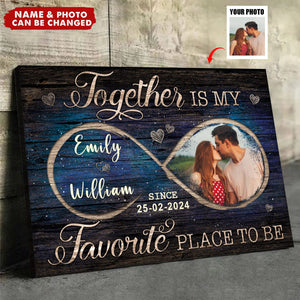 Custom Photo I Still Totally Want You To The End - Couple Personalized Horizontal Poster