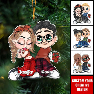 A Part Of My Life Y2K Couple - Personalized Acrylic Christmas Ornament